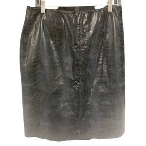 Valerie Steven leather skirt size 14